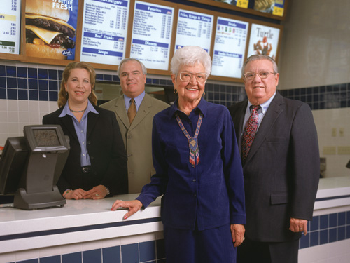 Culver's family at the first location in Sauk City