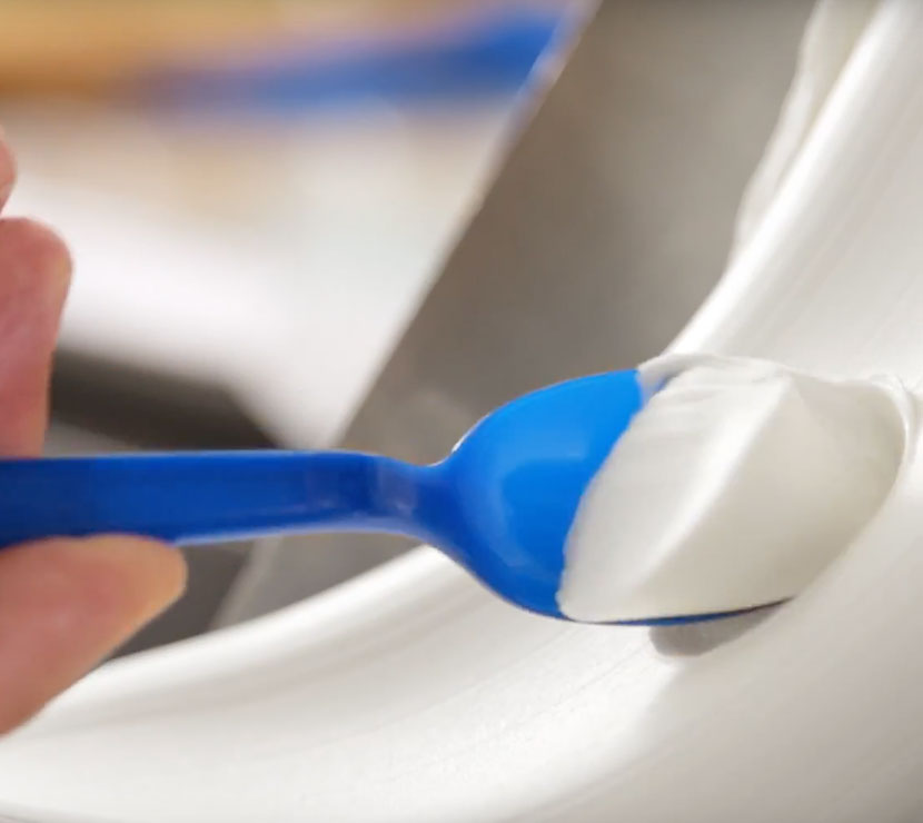 One spoonful of Culver's Fresh Frozen Custard.