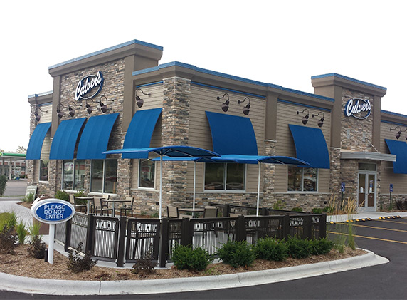 A photo of a Culver’s restaurant taken from its parking lot