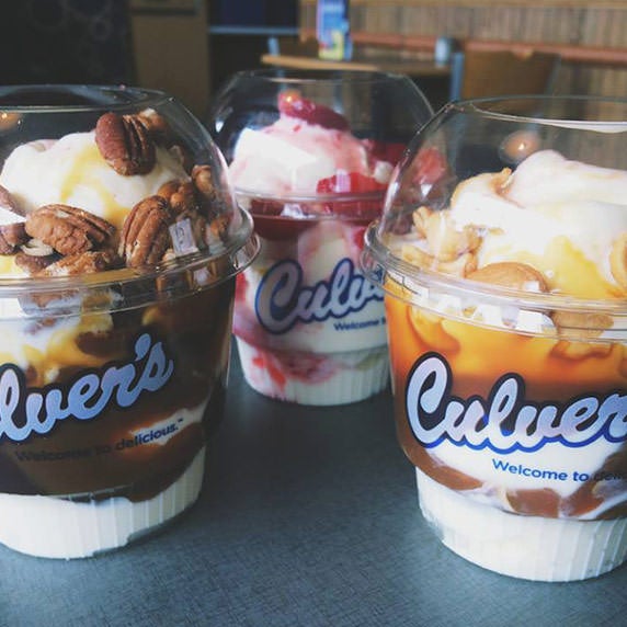 Three Culver's Sundaes