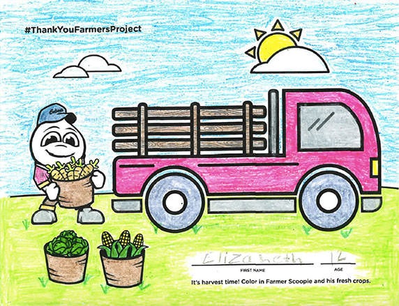 a coloring page from the 2019 calendar
