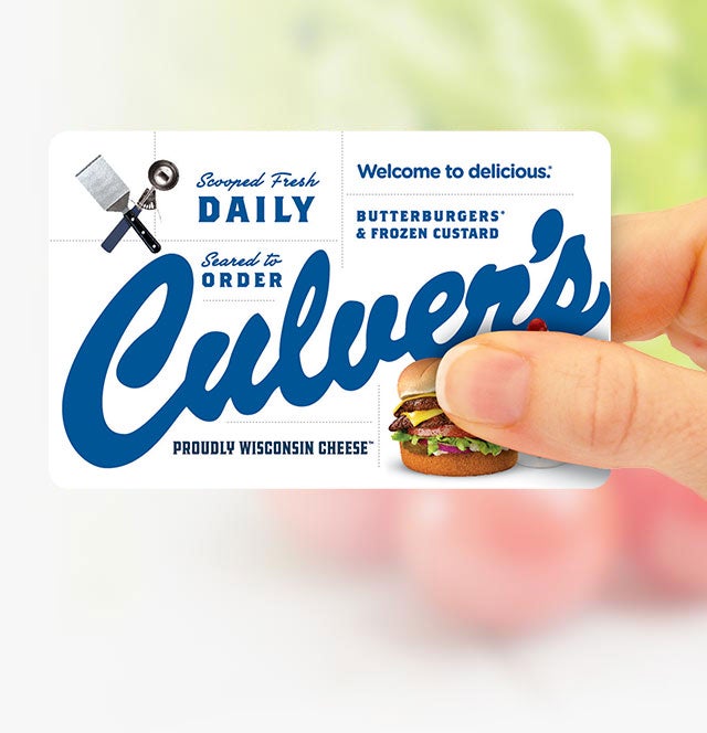 Culver's gift store card