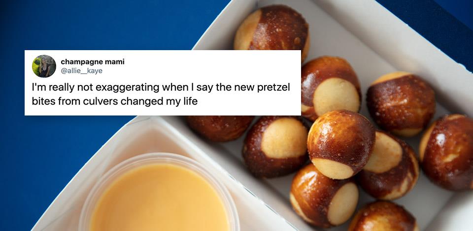 I'm really not exaggerating when I say the new pretzel bites from culvers changed my life