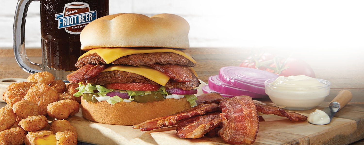 Culver's Bacon Deluxe made with Wisconsin Cheese