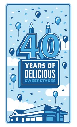 40 Years of Delicious Sweepstakes