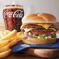 The Culver’s Deluxe Regular Value Basket: ButterBurger, with French Fries and a Coke