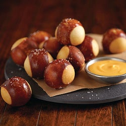 Pretzel Bites with Wisconsin Cheddar Cheese Sauce