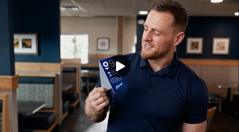 Open To JJ Watt Teams Up With Culver’s video modal window