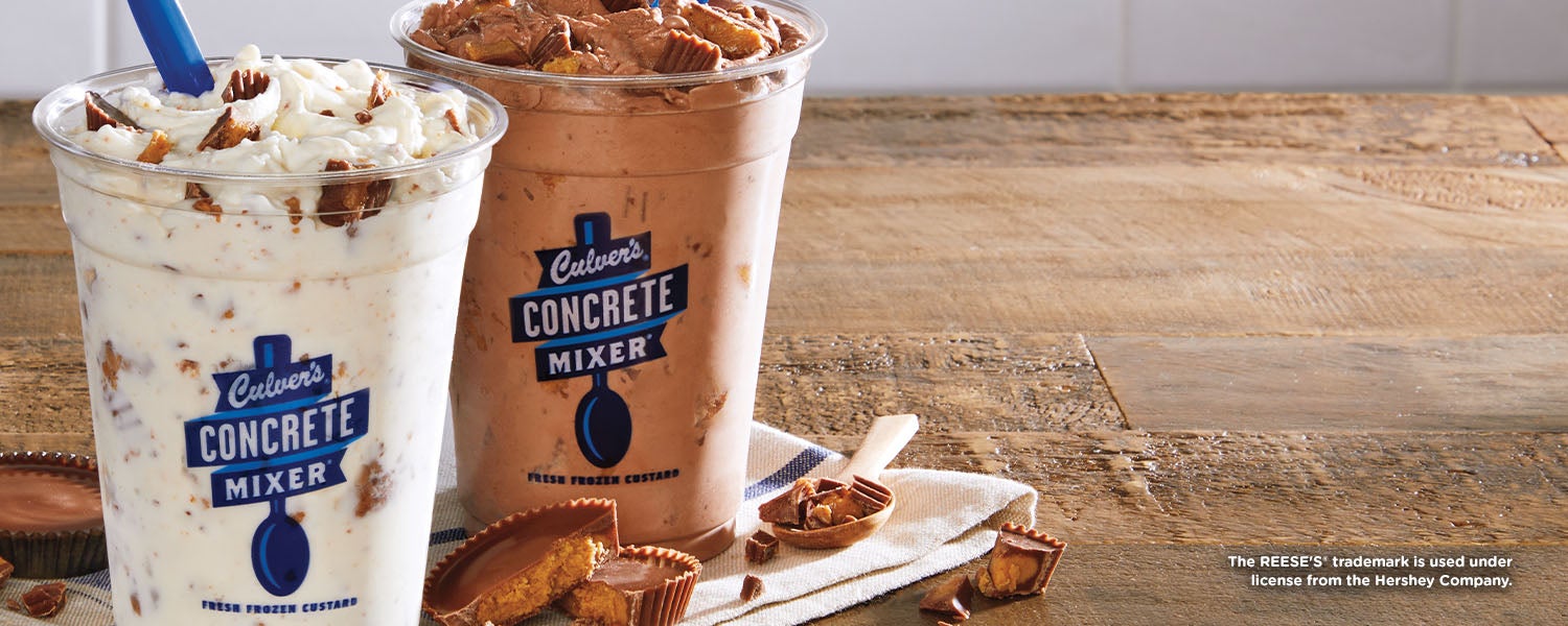 Concrete Mixers® Mezclas de helado de crema y dulces Culver’s®