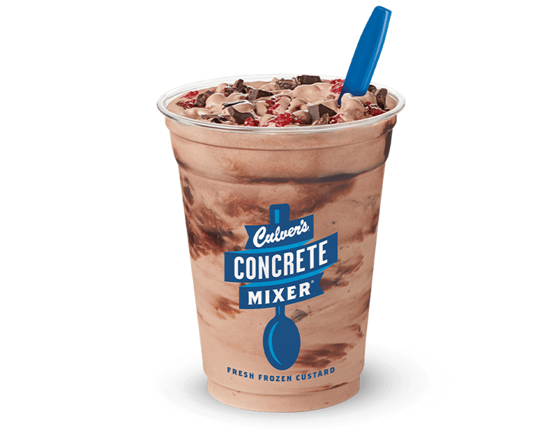 Chocolate Raspberry Concrete Mixer® made with Dove