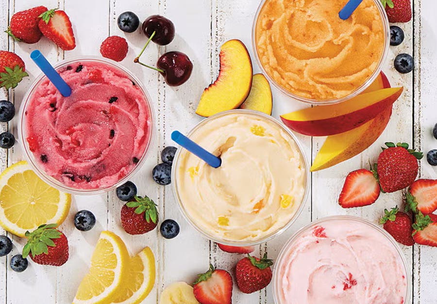 Watermelon, Mango, and Classic Lemon Ice