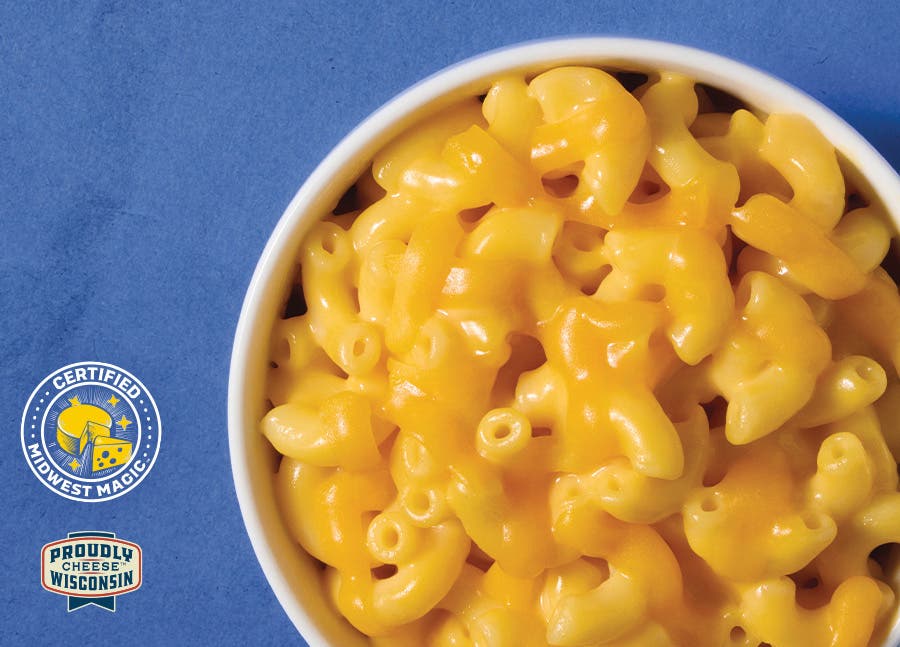 This Proudly Wisconsin Cheddar Cheese and Mac is Midwest Magic.