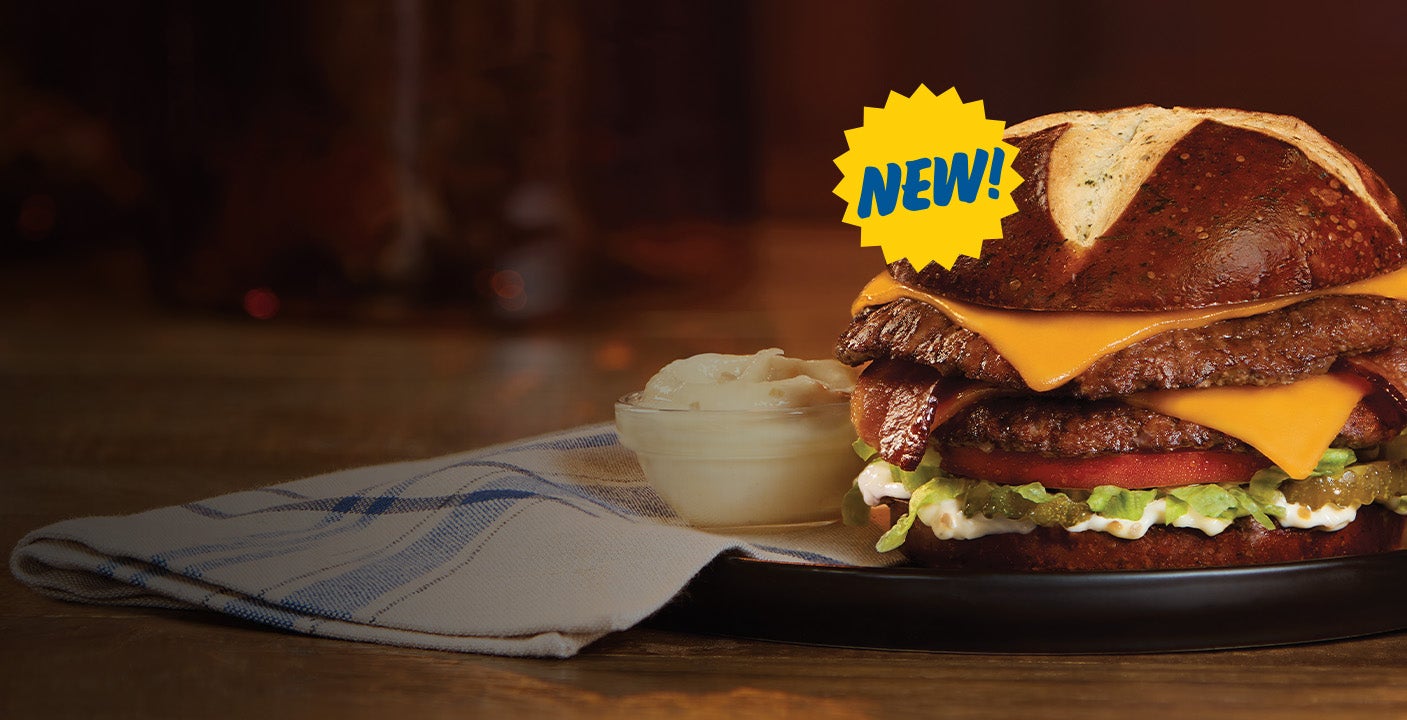 New: culvers roasted garlic bacon pub burger