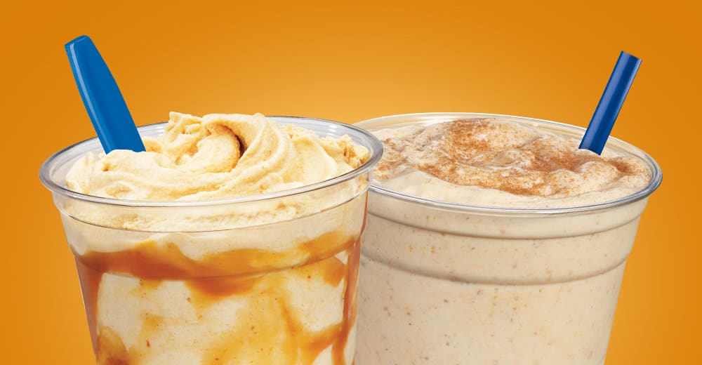 Closeups of our two classic pumpkin desserts, ready to help you savor fall.