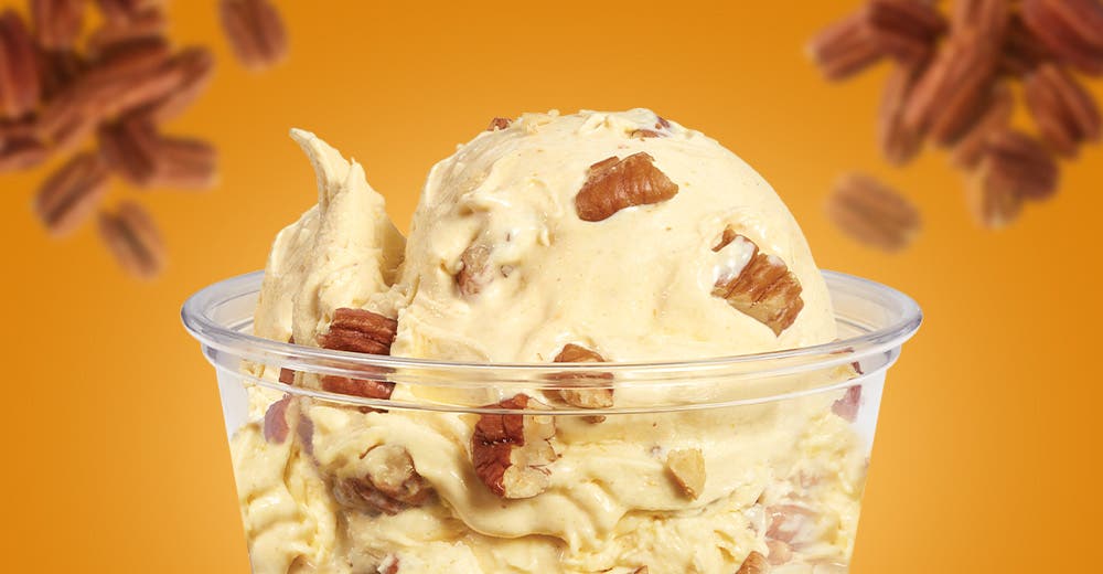 A closeup of our fall-exclusive Flavor of the Day.