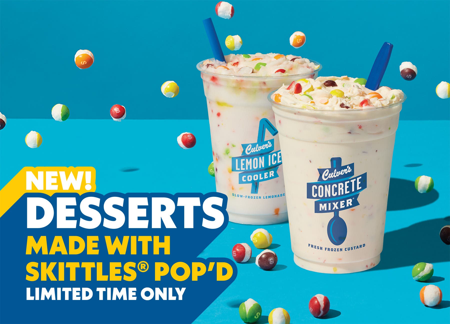 NEW! DESSERTS MADE WITH SKITTLES POP'D - LIMITED TIME ONLY