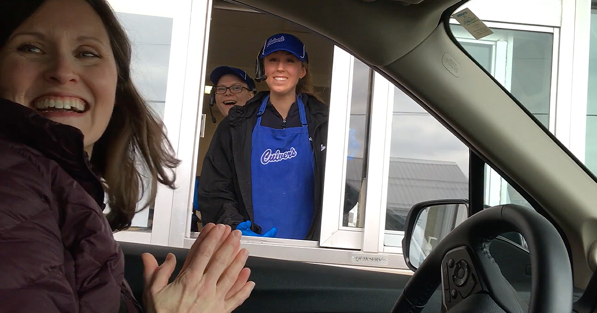 Culver's Surprise Drive-Thru Valedictorian