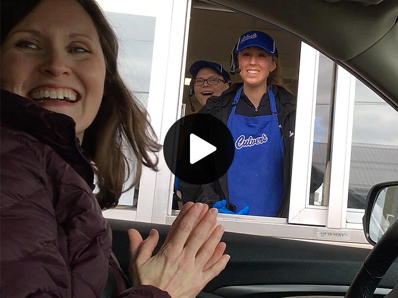High school principal waits in car to announce valedictorian news to Culver’s team member