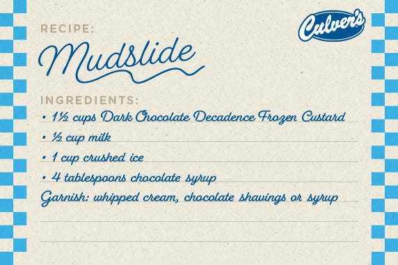 A stylized recipe card listing the Pink Squirrel drink ingredients