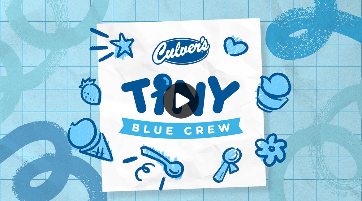 Watch our video with the Tiny Blue Crew. Four tiny tastemakers and a ton of toppings to choose from!