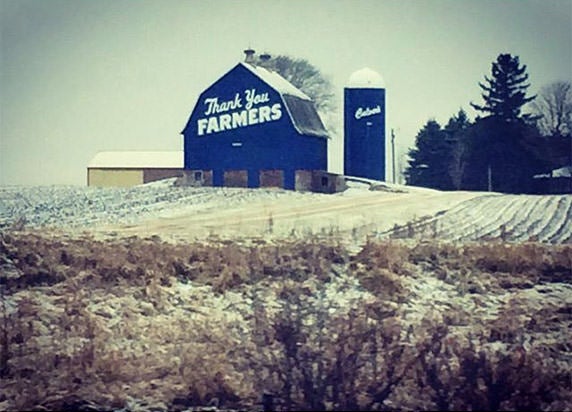 Blue barn