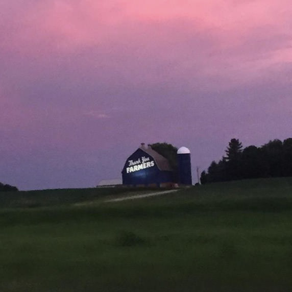 Blue barn