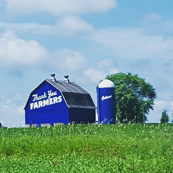 Blue barn