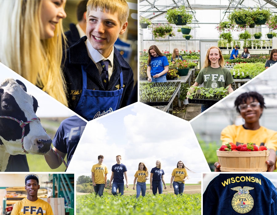FFA Students in a Collage